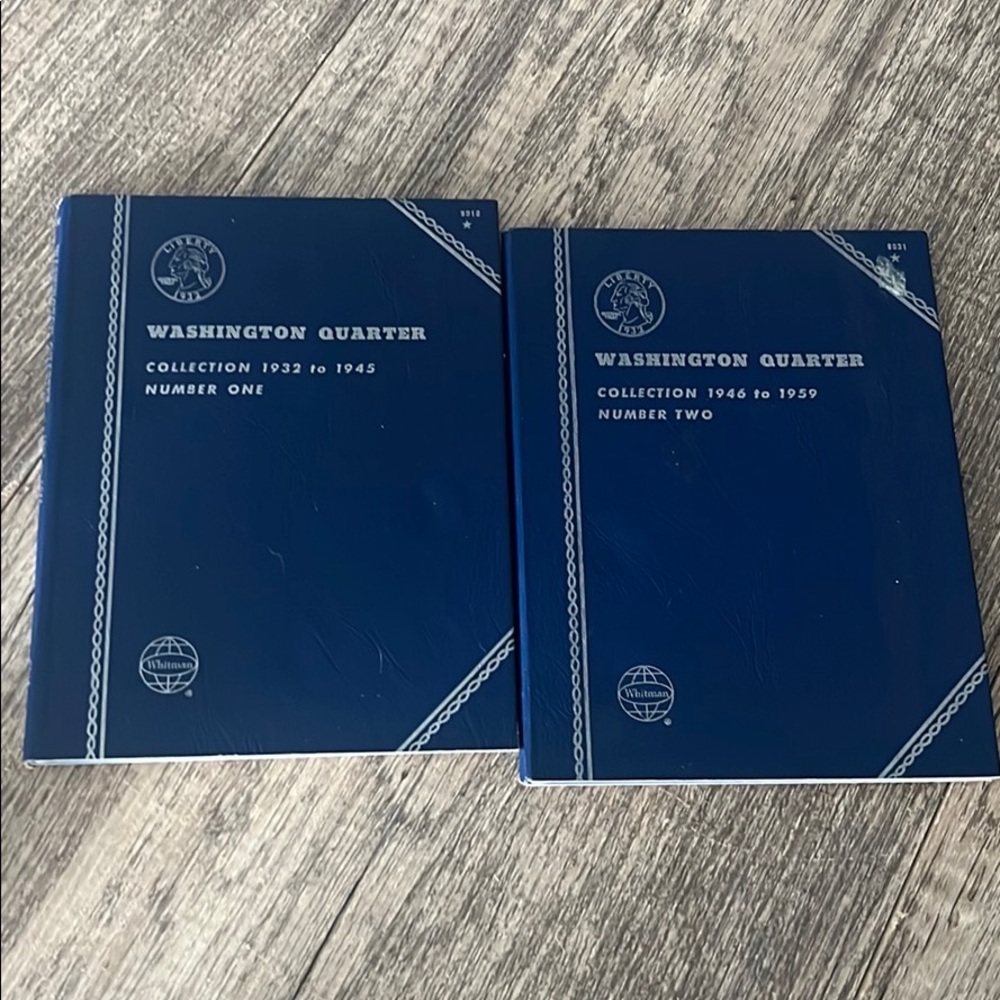 Washington quarter collection books (empty)